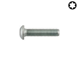 Šrouby s půlkulatou hlavou Torx ISO 7380 Ocel 10.9 Zinek bílý
