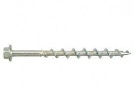 Kotevní vruty do porobetonu Ocel Zinek bílý