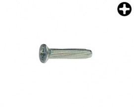 Zápustné závitořezné šrouby do plechu PH DIN 7516D Ocel Zinek bílý