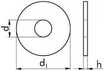 Podložky pod nýty DIN 9021 Ocel Zinek bílý