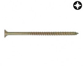 Univerzální zápustné vruty PZ s částečným závitem Ocel Žlutý zinek