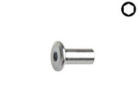 Nábytkové matice Ocel Zinek bílý