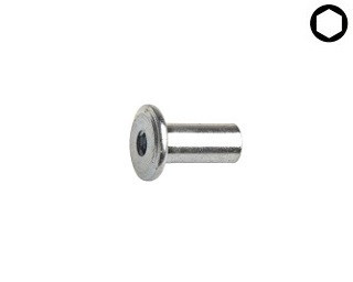 Nábytkové matice Ocel Zinek bílý